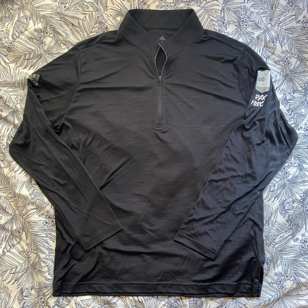 Adidas Golf Black Heather Lightweight Base Layer Jersey